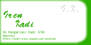 iren kadi business card